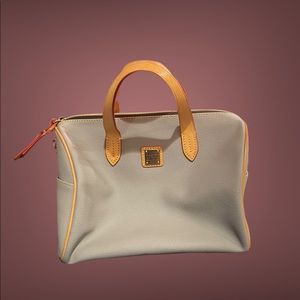 Dooney & Bourke medium size tote, pebble grain leather, color-elephant